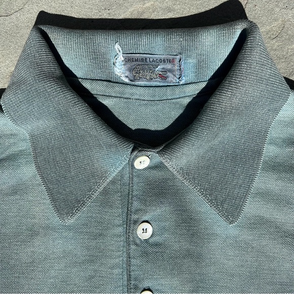 Vintage 80s Hand Dyed Reworked Upcycled Lacoste Polo - Picture 4 of 5